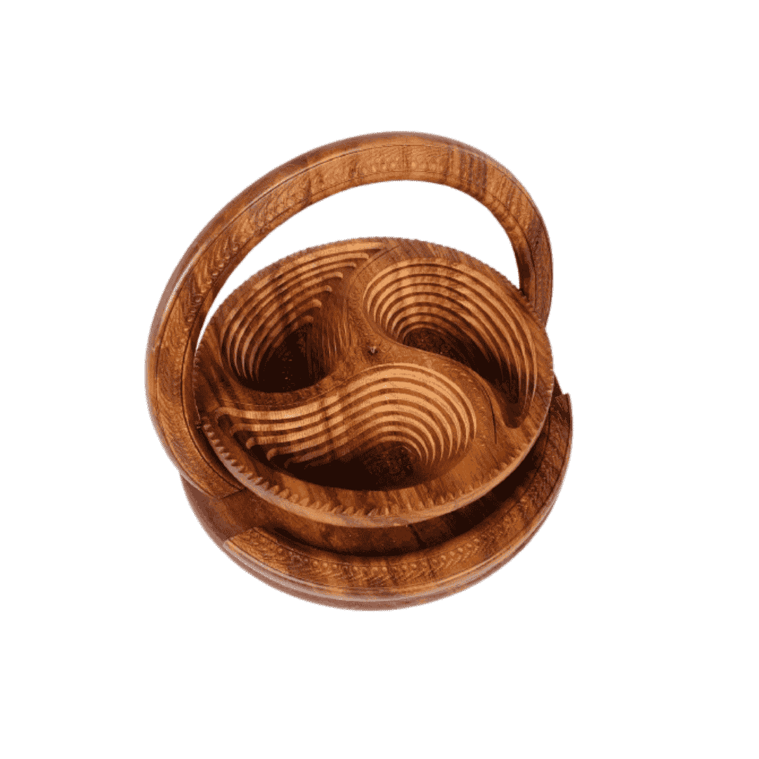Wooden Fruit Basket-25cm